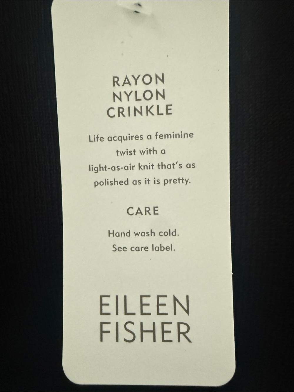 Nordstrom / Eileen Fisher Black Cropped Open-Front Cardigan - Picture 4 of 4